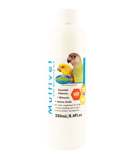 (image for) Vetfarm Multivet with Moulting Aid 250ml - Click Image to Close