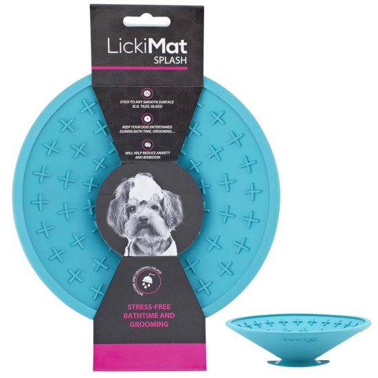 (image for) LickiMat Dog Splash Turquoise - Click Image to Close