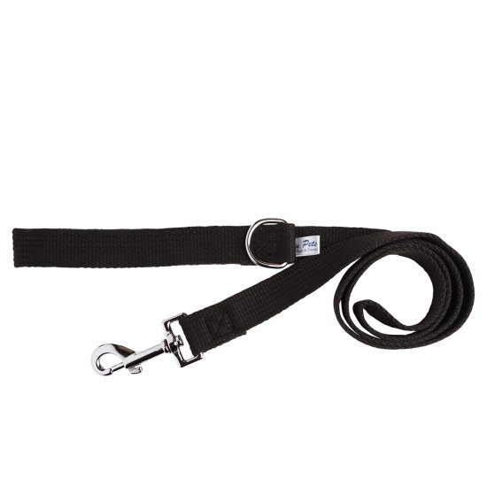 (image for) Beaupets Lead Webbing 25Mm X 90 Black - Click Image to Close