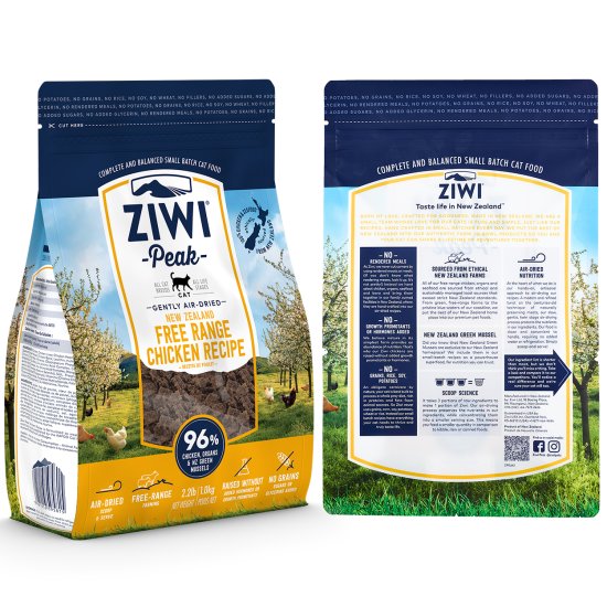 (image for) Ziwi Peak Cat Food Air Dried 1kg Chicken - Click Image to Close