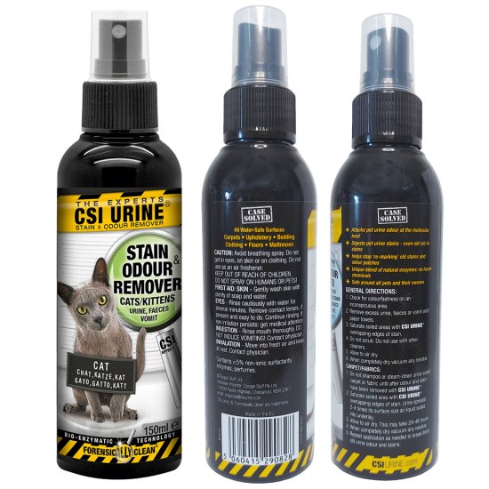 (image for) CSI Urine Cat and Kitten Stain and Odour Remover 150ml - Click Image to Close