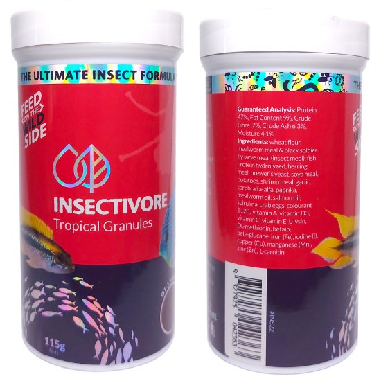 (image for) Insectivore Tropical Granules 115g - Click Image to Close