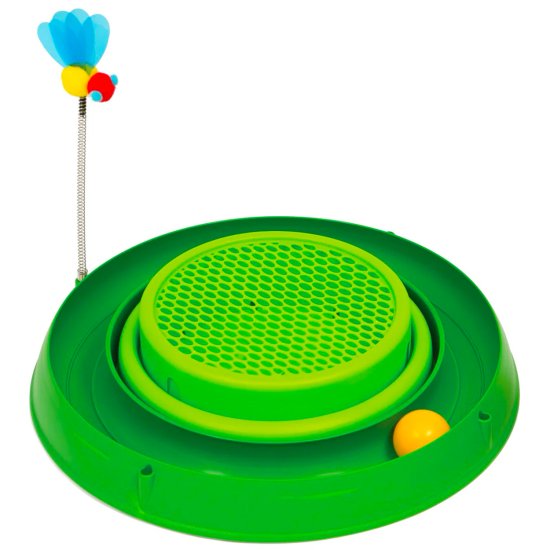 (image for) Catit Cat Play 3in1 Circuit Ball Toy w/Catgrass Pad #43002 - Click Image to Close