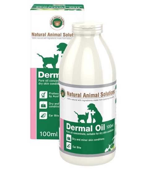 (image for) Natural Animal Solutions Dermal Oil 100ml - Click Image to Close