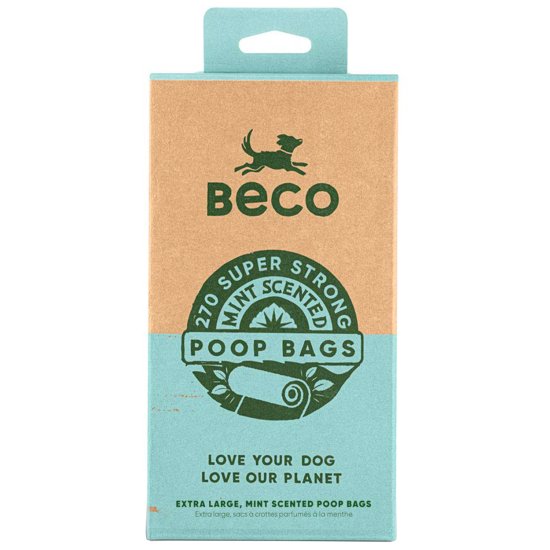 (image for) Beco Bags 270 Pack Degradeable Poop Bags Mint Scented - Click Image to Close