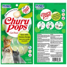 (image for) INABA Cat Churu Pops 4Pack 60g Chicken Tuna