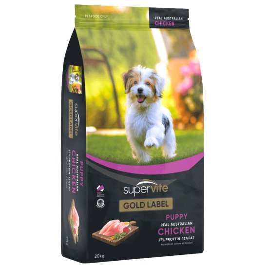 (image for) Supervite Gold Puppy Chicken 20kg Supercoat - Click Image to Close