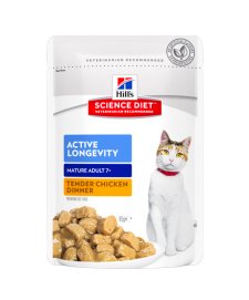 (image for) Hills SD Cat Wet Pouches 12X85G Mature 7+ Chicken