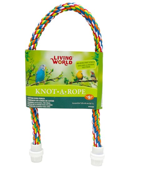 (image for) Living World Knot A Rope Cotton Perch 65cm x 16mm - Click Image to Close