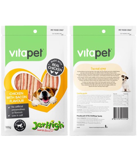 (image for) Vitapet Bacon Snack 100g - Click Image to Close