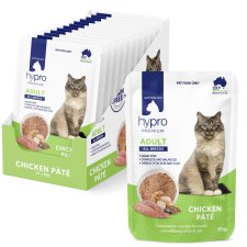 (image for) Hypro Premium Grain Free Cat Wet 12x85g Pate Adult Chicken