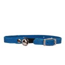 (image for) Beaupets Cat Suede Collar 30cm with Bell Blue