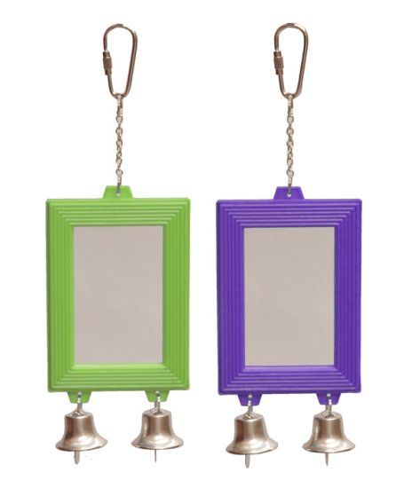 (image for) Kazoo Rectangular Mirror With Bell - Click Image to Close
