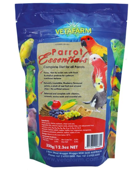 (image for) Vetafarm Parrot Essentials 350g - Click Image to Close
