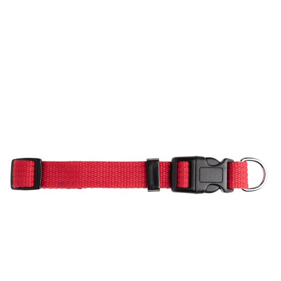 (image for) Beaupets Collar Webbing Adjustable 12Mmx25-35Cm Red - Click Image to Close