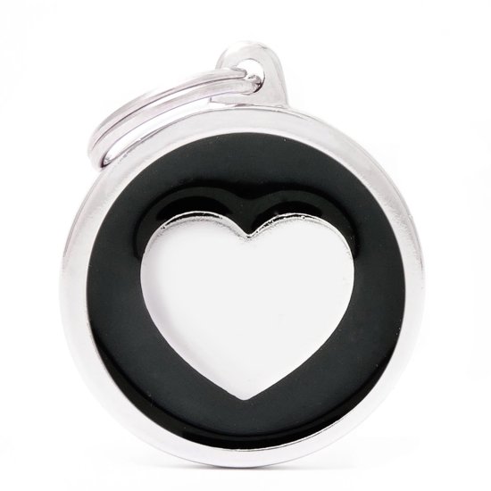 (image for) MYF Tag Classic Heart Black - Click Image to Close