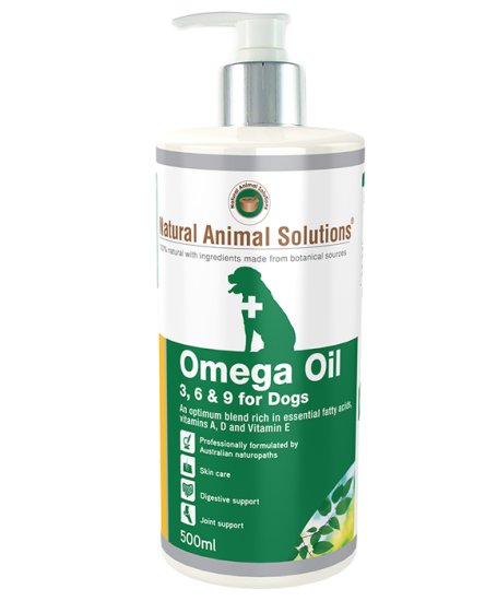 (image for) Natural Animal Solutions Omega 3 6 9 Oil For Dogs 500ml - Click Image to Close