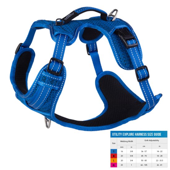 (image for) Rogz Harness Explore Blue Large - Click Image to Close