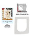 (image for) Petway Security Pet Door Small White