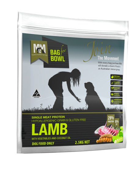 (image for) Meals For Mutts Dog Single Protein Grain Free Lamb 2.5kg - Click Image to Close