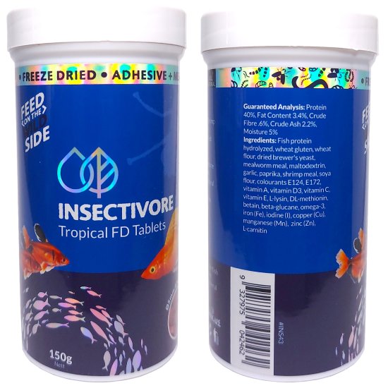 (image for) Insectivore Tropical Tablets 150g - Click Image to Close