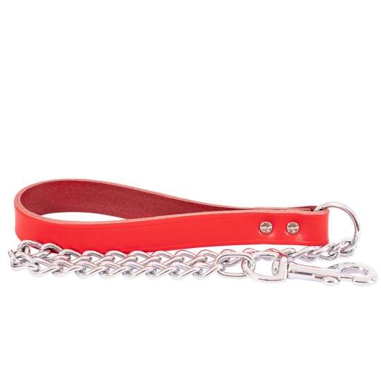 (image for) Beaupets Chain Lead With Handle 3.5Mmx60Cm Red - Click Image to Close