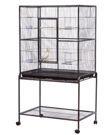 (image for) Bonofido Bird Cage 30 inch Deluxe With Stand Black 45433