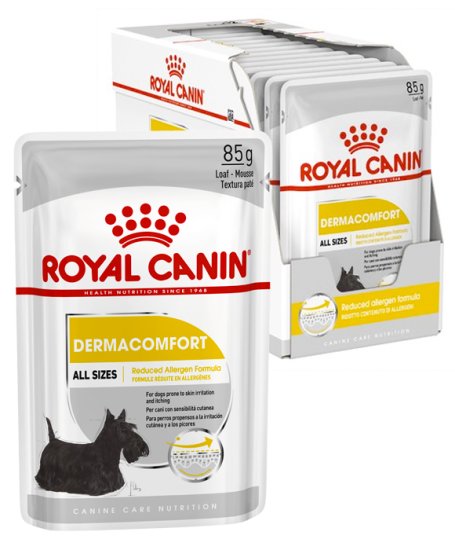 (image for) Royal Canin Dog Wet 12x85g Dermacomfort Loaf - Click Image to Close