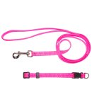 (image for) Beaupets Puppy Collar & Lead Set Pink