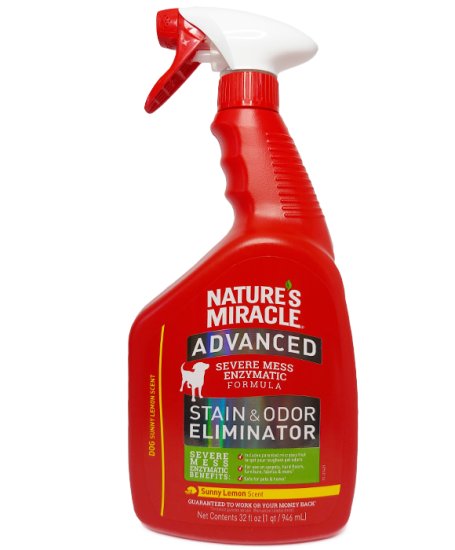 (image for) Natures Miracle Dog Advanced Formula Stain Odor Remover 946ml - Click Image to Close