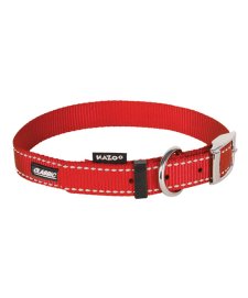 (image for) Kazoo Classic Nylon Collar Red 550X20Mm L