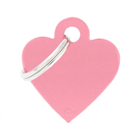 (image for) MYF Tag Basic Heart Pink Small - Click Image to Close