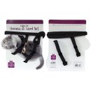 (image for) Allpet Cat Harness Lead Set Black