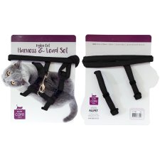 (image for) Allpet Cat Harness Lead Set Black