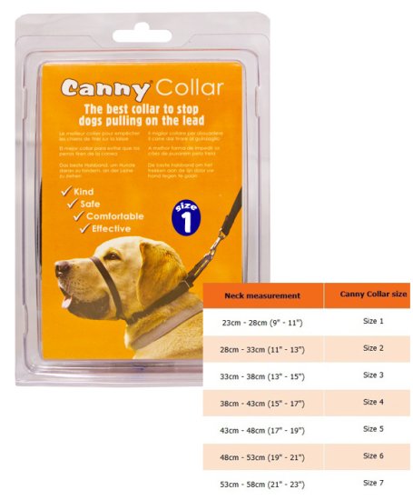 (image for) Canny Collar Black Size1 23-28cm - Click Image to Close