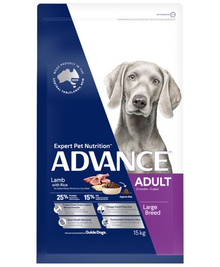 (image for) Advance Dog Adult Large Breed Lamb 15kg - Click Image to Close