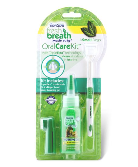 (image for) Tropiclean Fresh Breath Oral Care Kit for Small Dogs - Click Image to Close