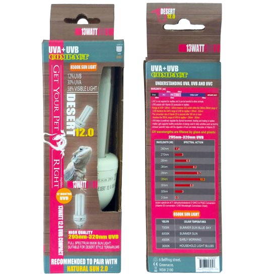 (image for) GYPR UVAB Compact Lamp 13W UVB12.0 - Click Image to Close