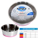 (image for) Rogz Bowl Stainless Steel Dog Xlarge Pink 3700ml