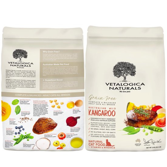 (image for) Vetalogica Cat Grain Free Kangaroo 3Kg - Click Image to Close