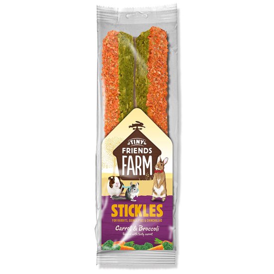 (image for) Tiny Freinds Farm Stickles Carrot Broccoli 100g - Click Image to Close