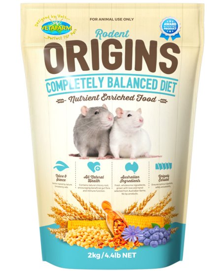 (image for) Vetafarm Origins Rodent Diet 2kg - Click Image to Close