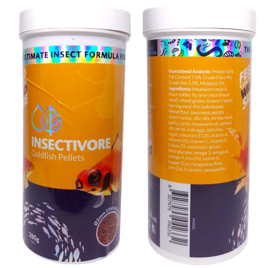(image for) Insectivore Goldfish Pellets 280g - Click Image to Close