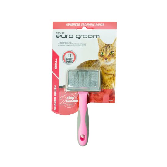 (image for) Euro Groom Slicker Brush Flat Soft Pin Small - Click Image to Close