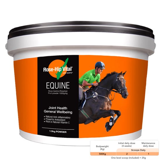 (image for) Rose-Hip Vital Equine 1.5kg - For Horses Joint Health - Click Image to Close