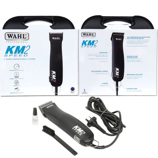 (image for) Wahl KM-2 Two Speed Clipper Black - Click Image to Close