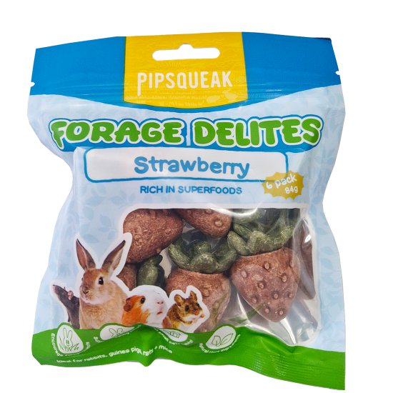 (image for) Pipsqueak Forage Delights Strawberry 6Pk - Click Image to Close