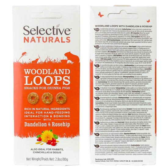 (image for) Selective Guinea Pig Woodland Loops 80g - Click Image to Close