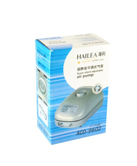 (image for) Hailea Air Pump ACO-9602 7.2L/m Variable Twin Outlet - Click Image to Close