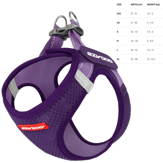 (image for) ED Formfit Mesh Harness XS Purple - Click Image to Close